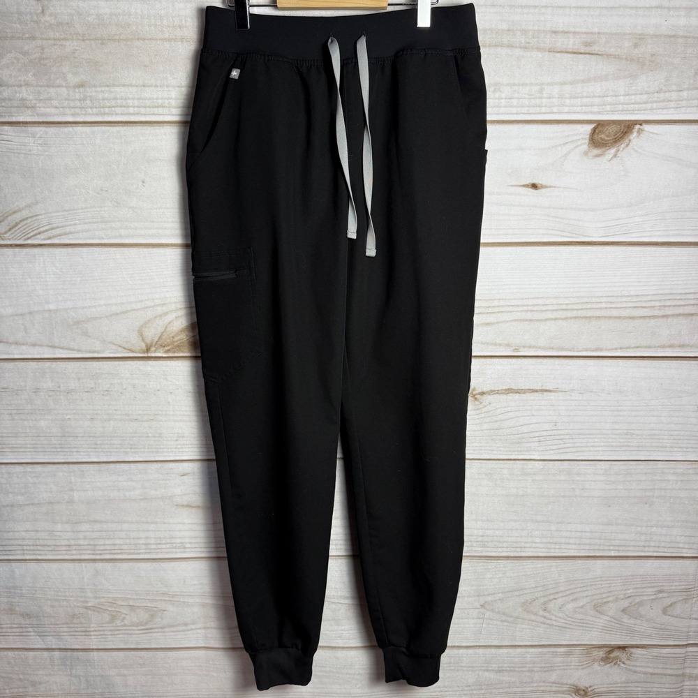 FIGS Technical Collection Black Jogger Scrub Pants Womens‎ Size S